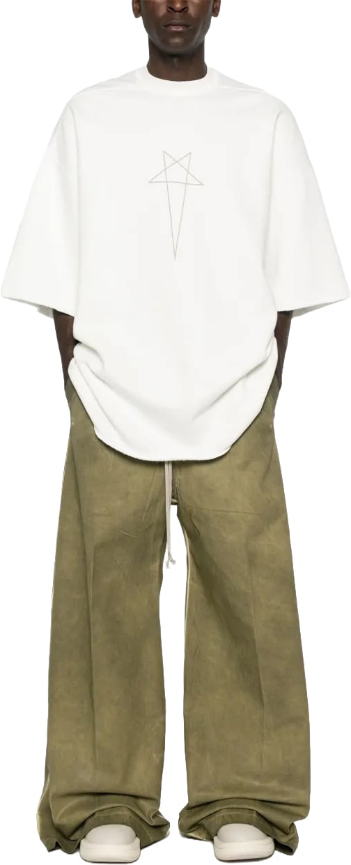 Rick Owens T-shirt Tommy T Milk/pearl Wit