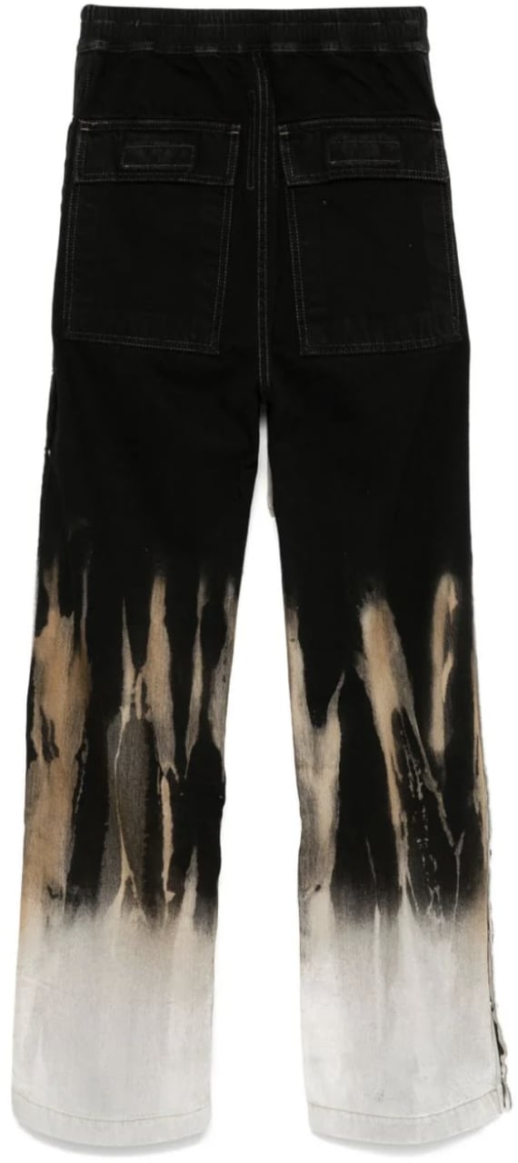 Rick Owens Denim Pusher Pants Black/terra Zwart