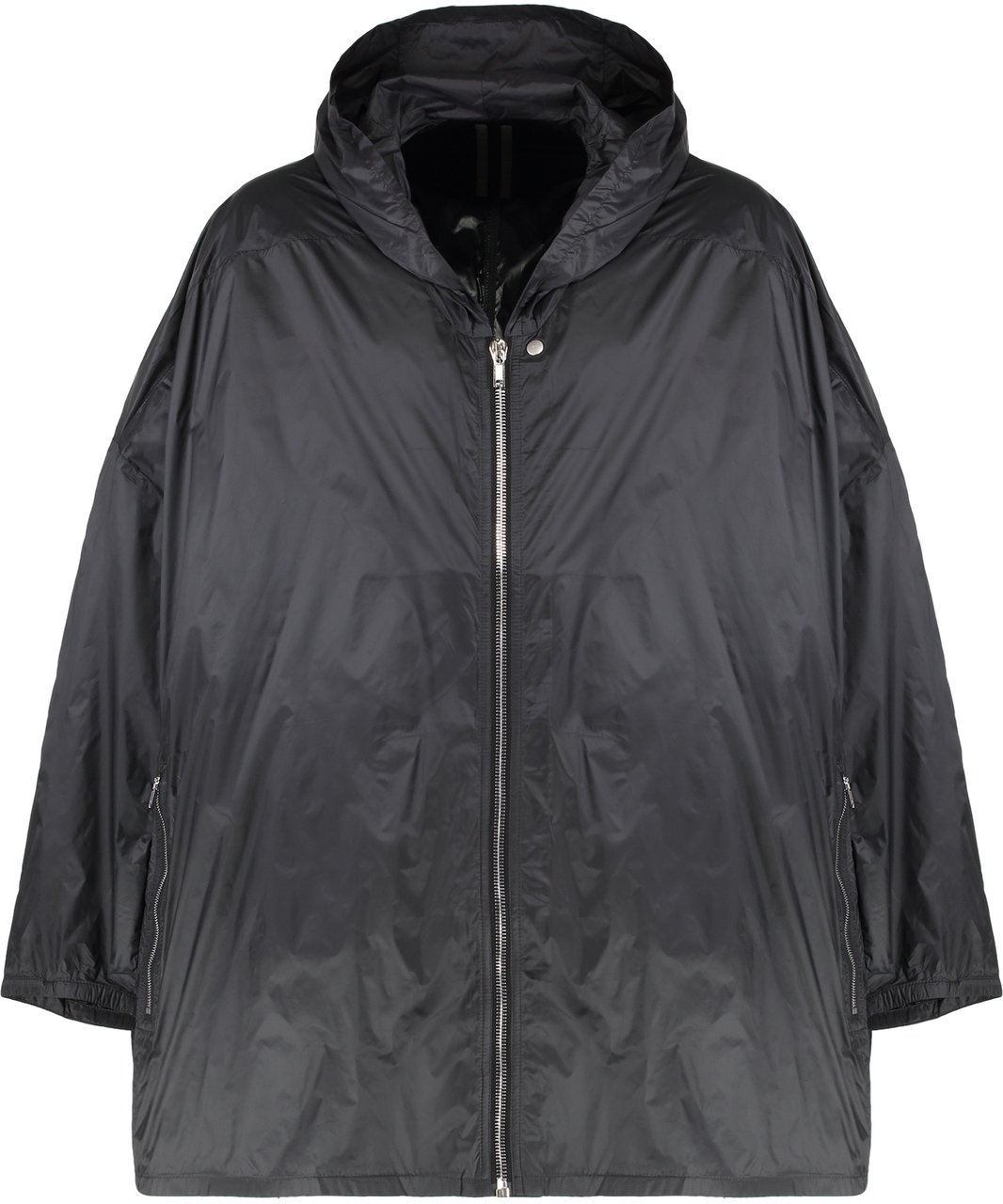 Rick Owens Technical fabric waterproof jacket Zwart