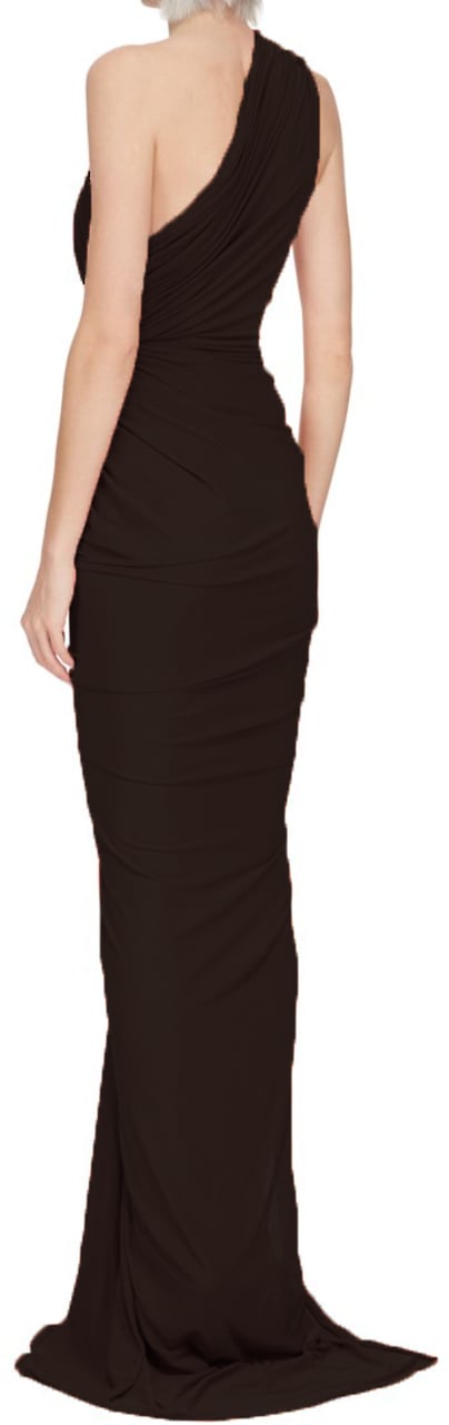 Rick Owens Knit Dress Fog Gown Black Zwart