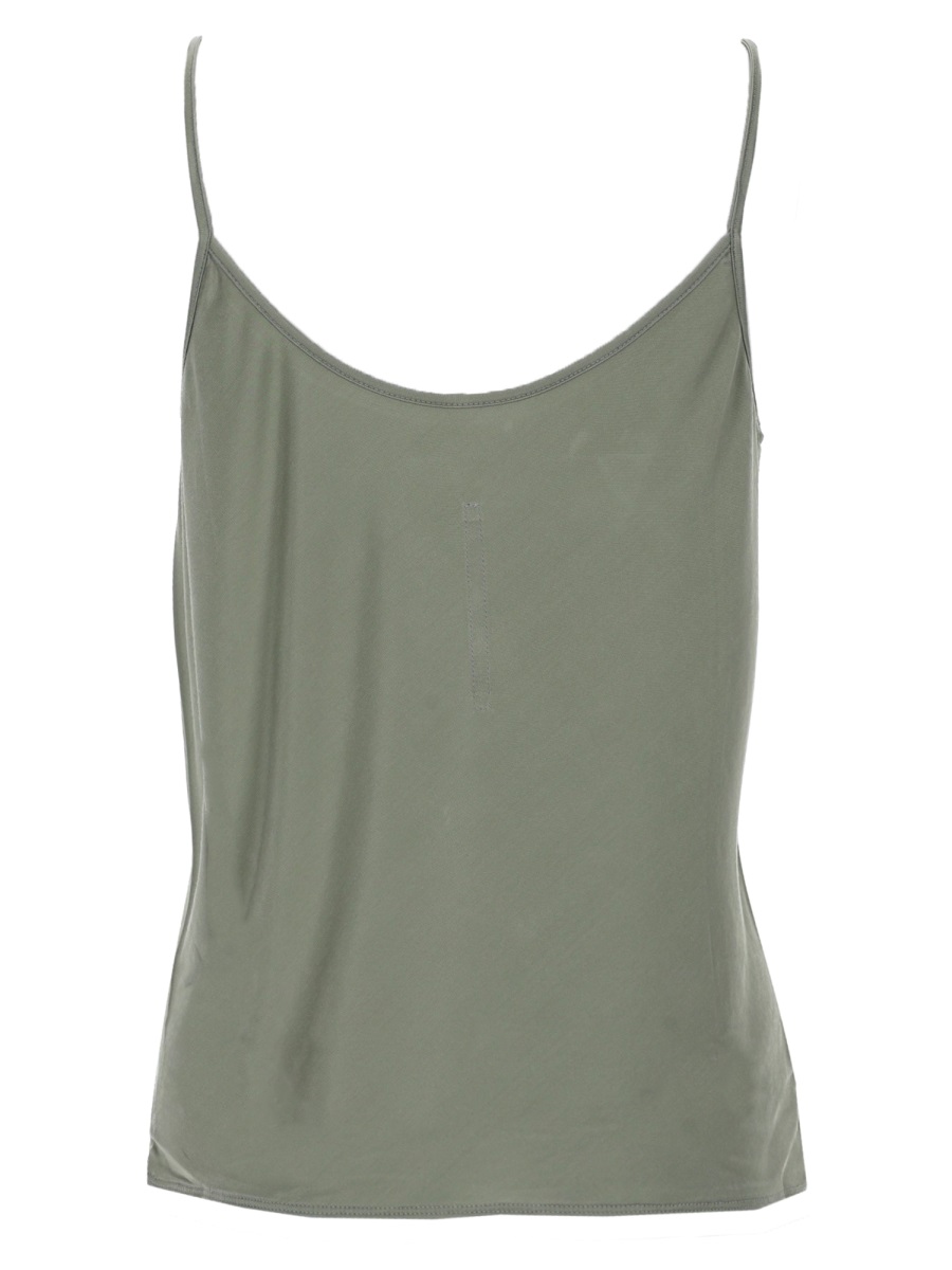 Rick Owens Jade V-Neck Diagonal Seam Top Grijs