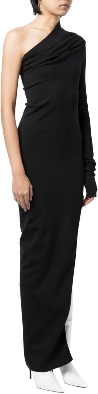 Rick Owens Asymetric Dress Black Zwart