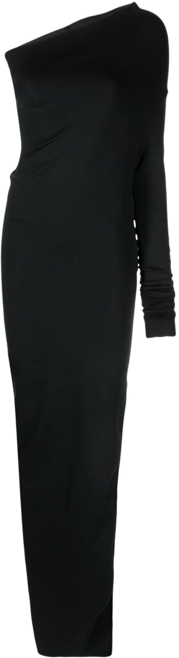 Rick Owens Asymetric Dress Black Zwart