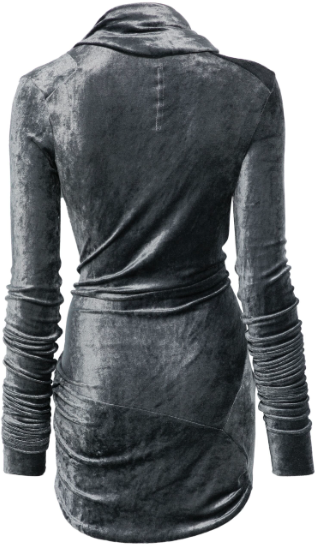 Rick Owens Magnetic Ls Top Steel Grijs