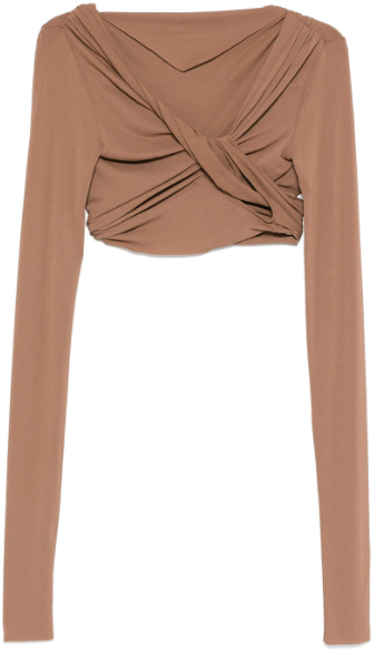 Rick Owens Jade Ls Crop Tan Divers