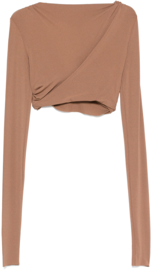 Rick Owens Jade Ls Crop Tan Divers