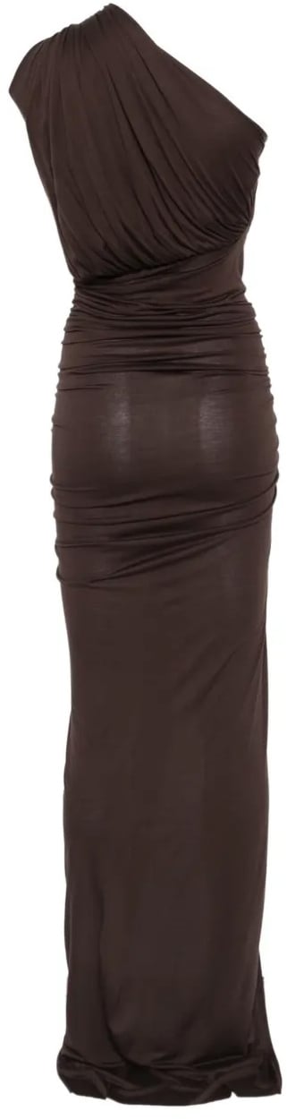 Rick Owens Abito Avra Gown Raisin Bruin