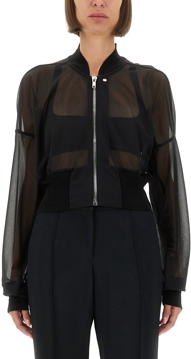 Rick Owens lilies "FLIGHT" JACKET Zwart