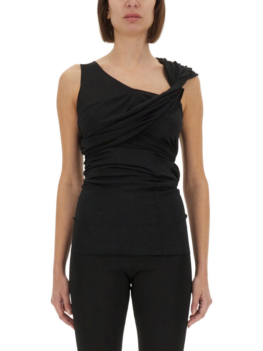 Rick Owens lilies TOP "SAHARA" Zwart