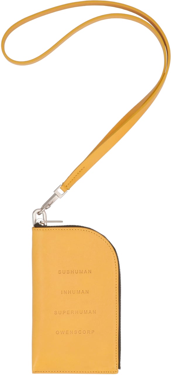 Rick Owens Leather wallet Geel