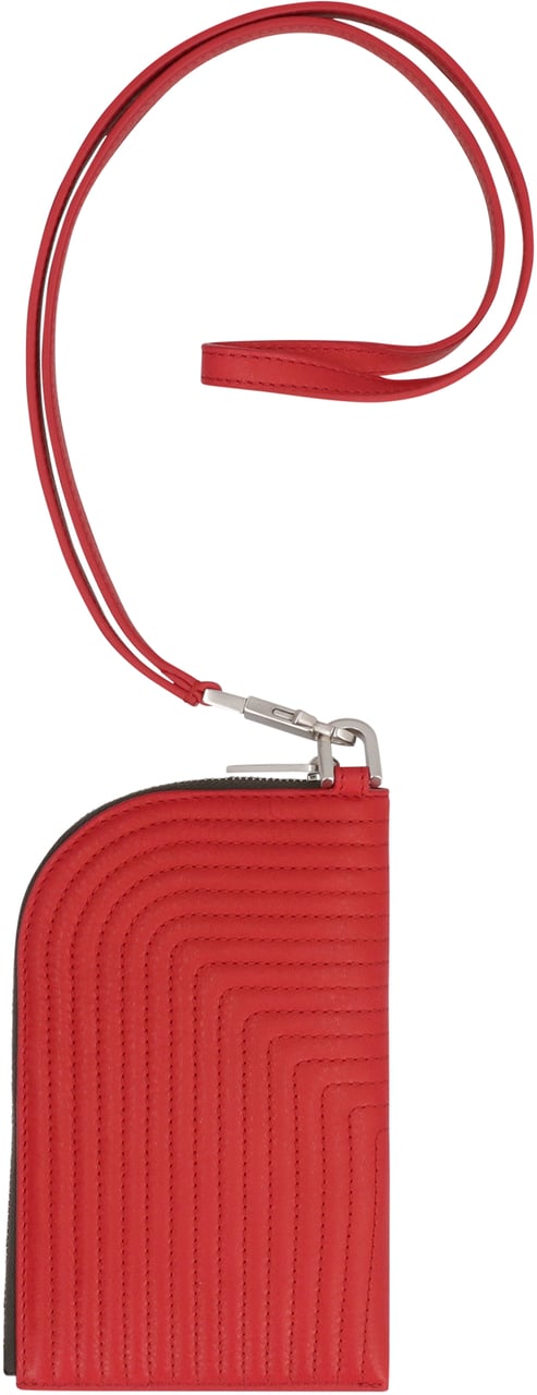 Rick Owens Leather wallet Rood