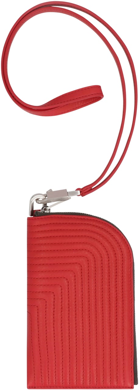 Rick Owens Leather wallet Rood