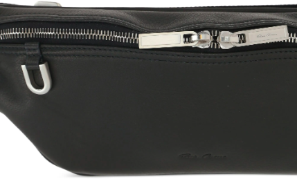 Rick Owens Marsupio In Pelle Geo Bumbag Black Zwart