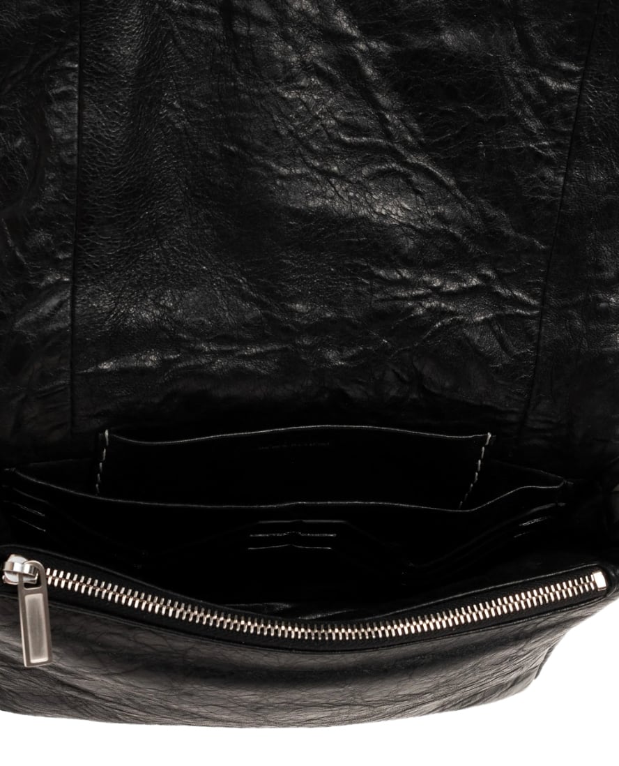 Rick Owens Borsa In Pelle Pillow Griffin Black Zwart