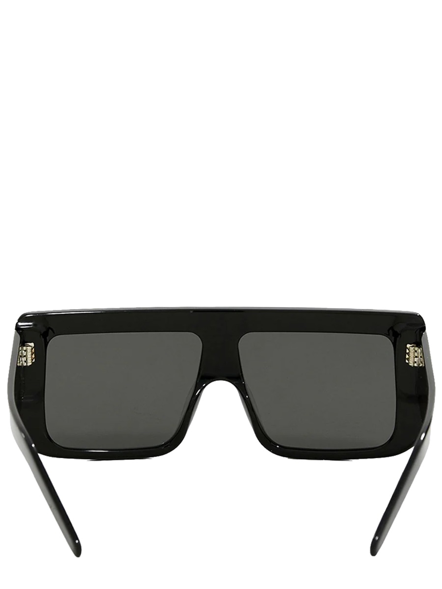 Rick Owens Documenta Rectangular Acetate Frame Sunglasses Grijs