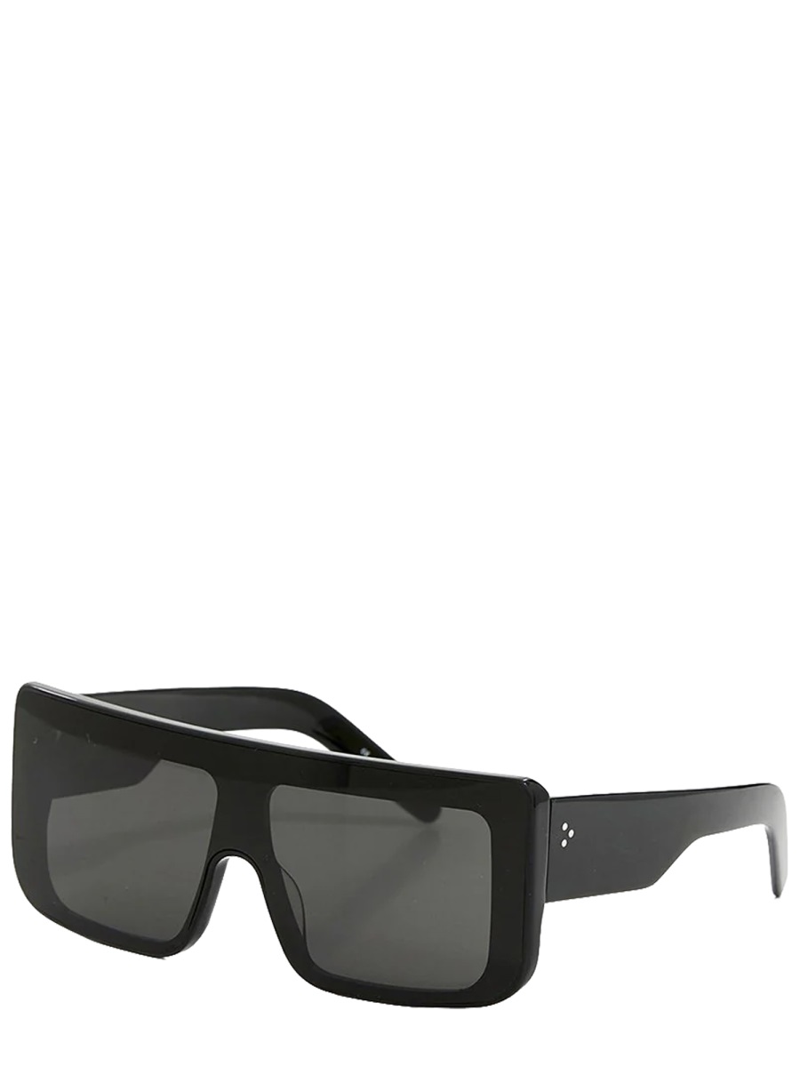 Rick Owens Documenta Rectangular Acetate Frame Sunglasses Grijs