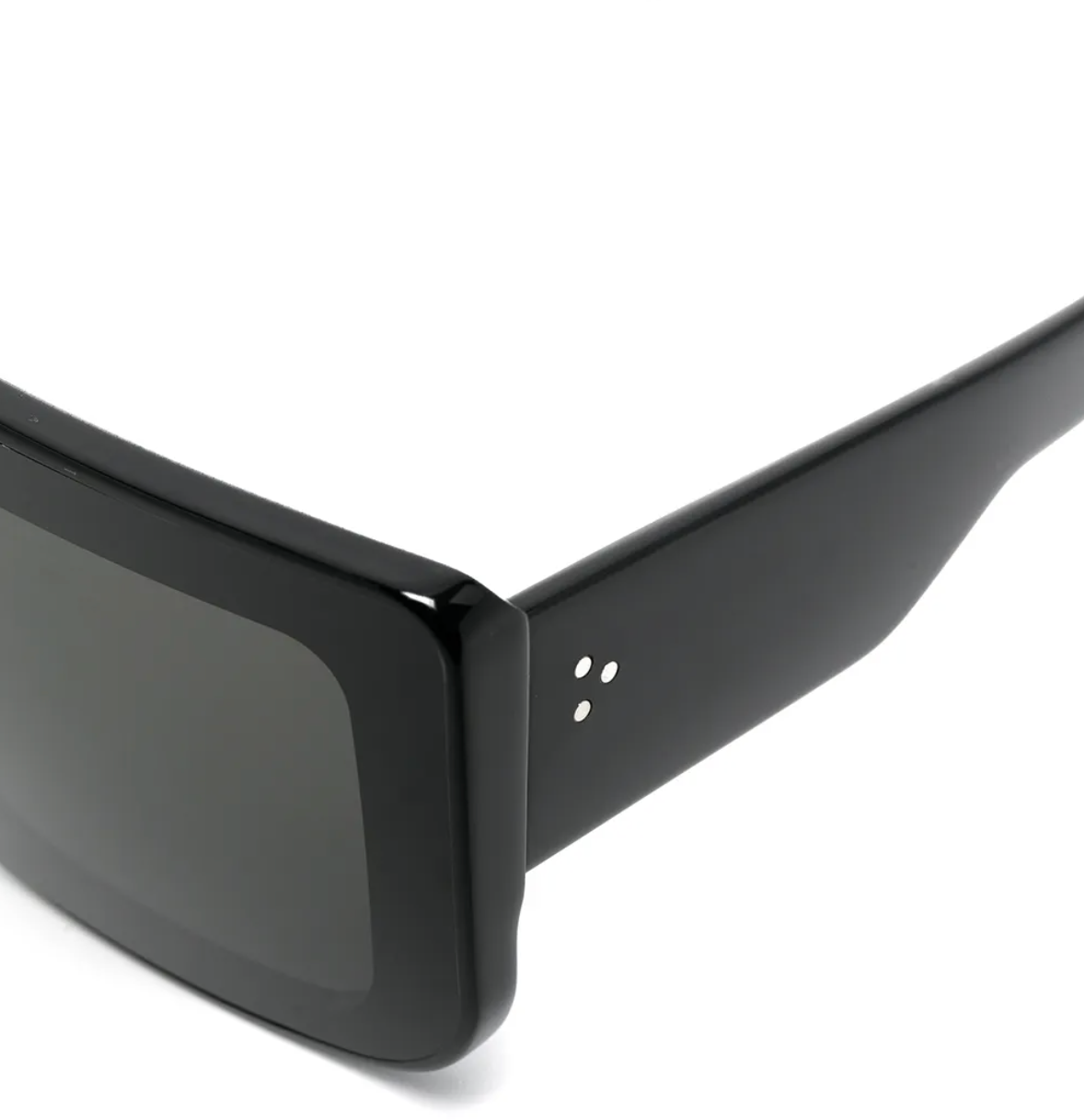 Rick Owens Sunglasses Documenta Blk Temple/blk Lens Zwart