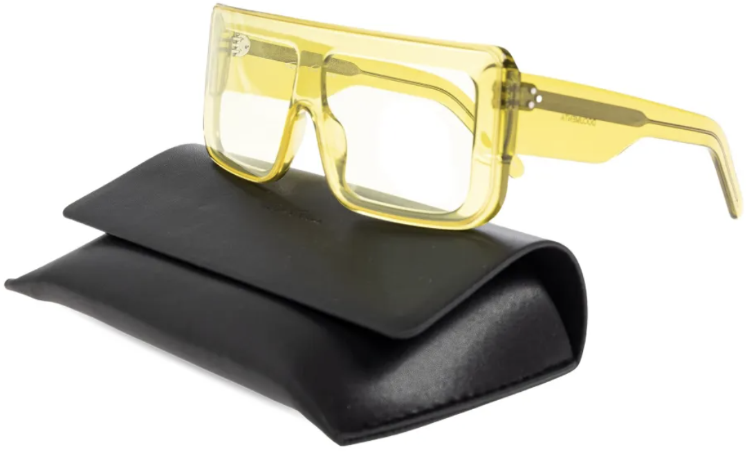 Rick Owens Sunglasses Documenta Acid Temple/acid Lens Geel