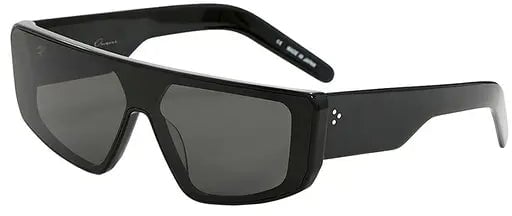 Rick Owens SUNGLASSES PERFORMA BLK TEMPLE/BLK LENS Zwart