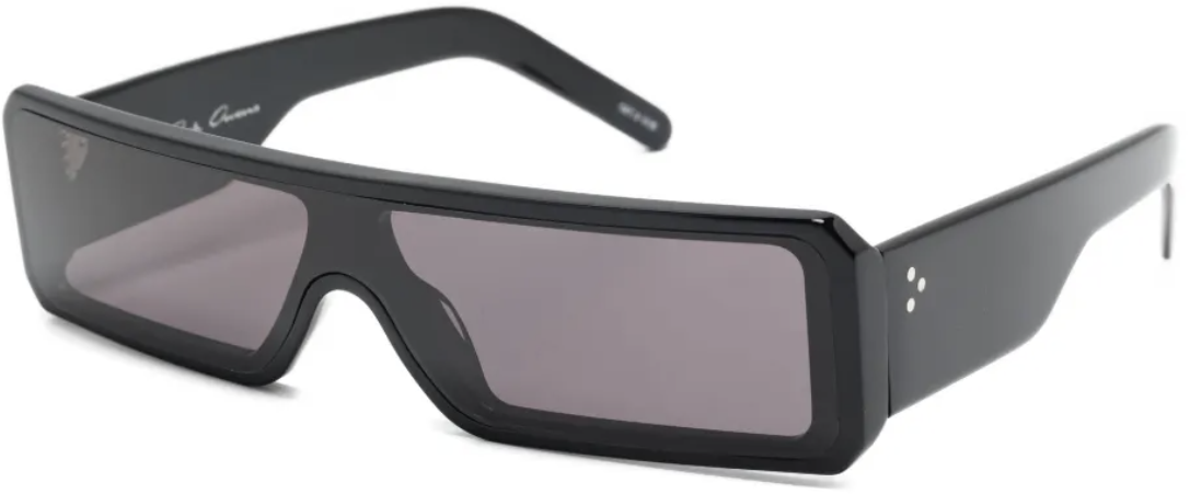 Rick Owens Sunglasses Gethshades Blk Temple/b Zwart