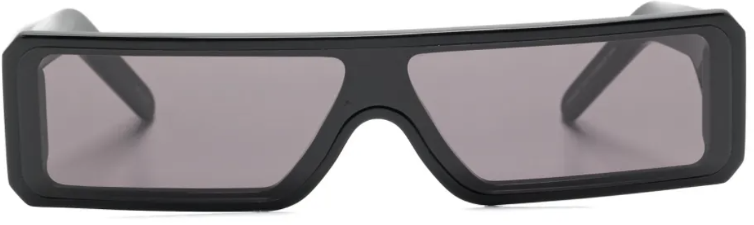 Rick Owens Sunglasses Gethshades Blk Temple/b Zwart