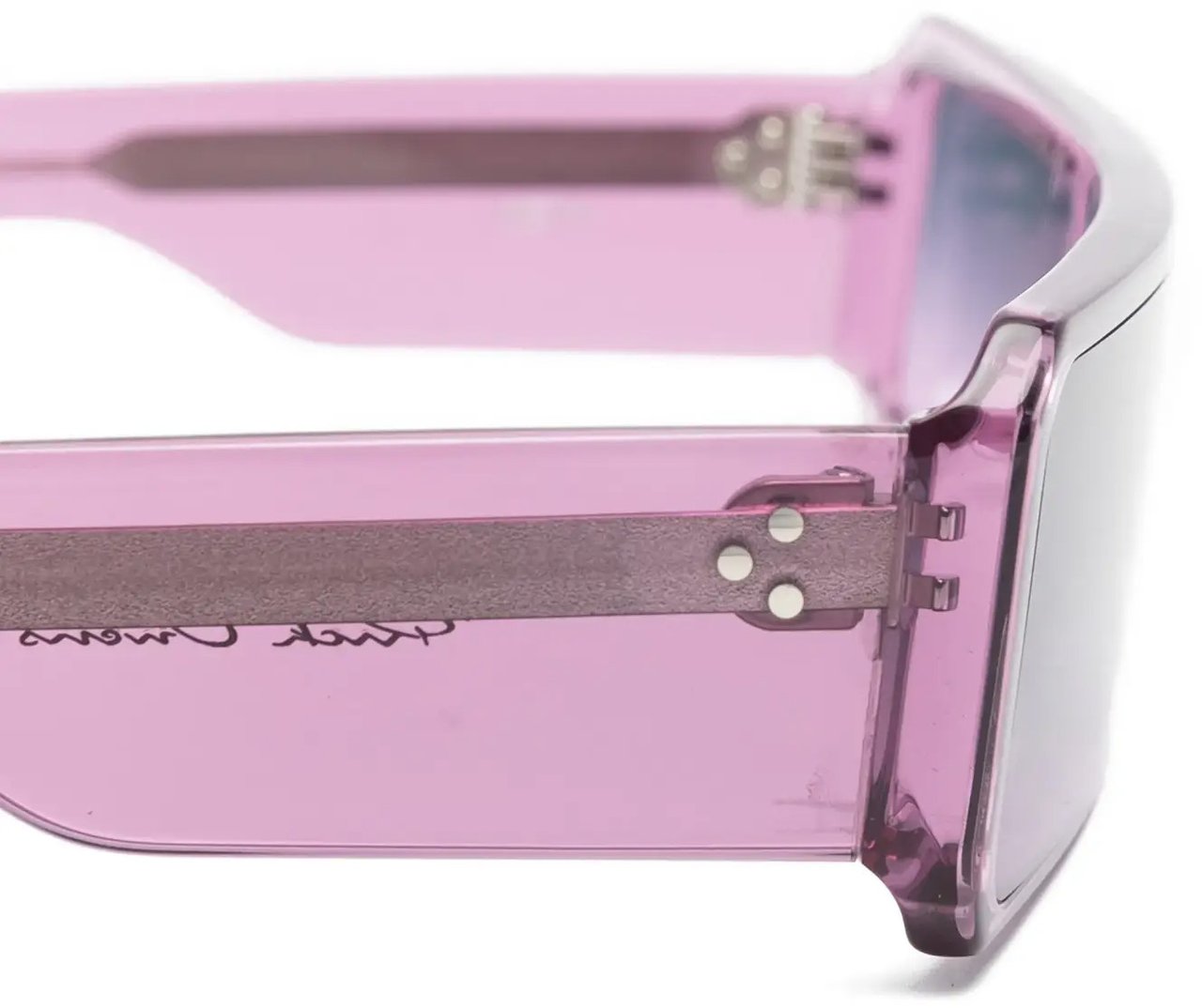 Rick Owens Sunglasses Gethshades Violet Temple/violet Degrade Lens Roze