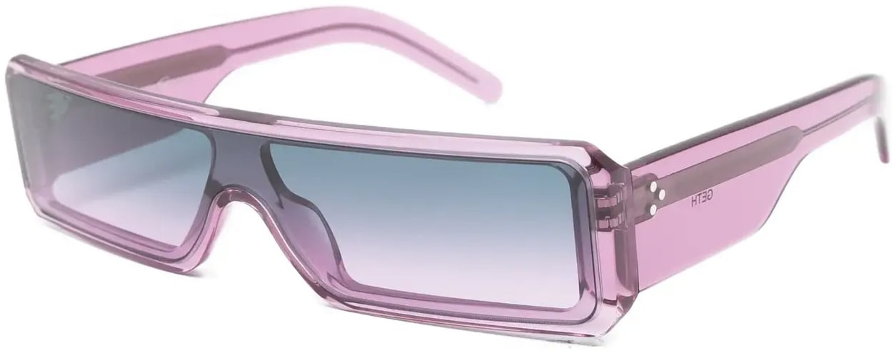 Rick Owens Sunglasses Gethshades Violet Temple/violet Degrade Lens Roze