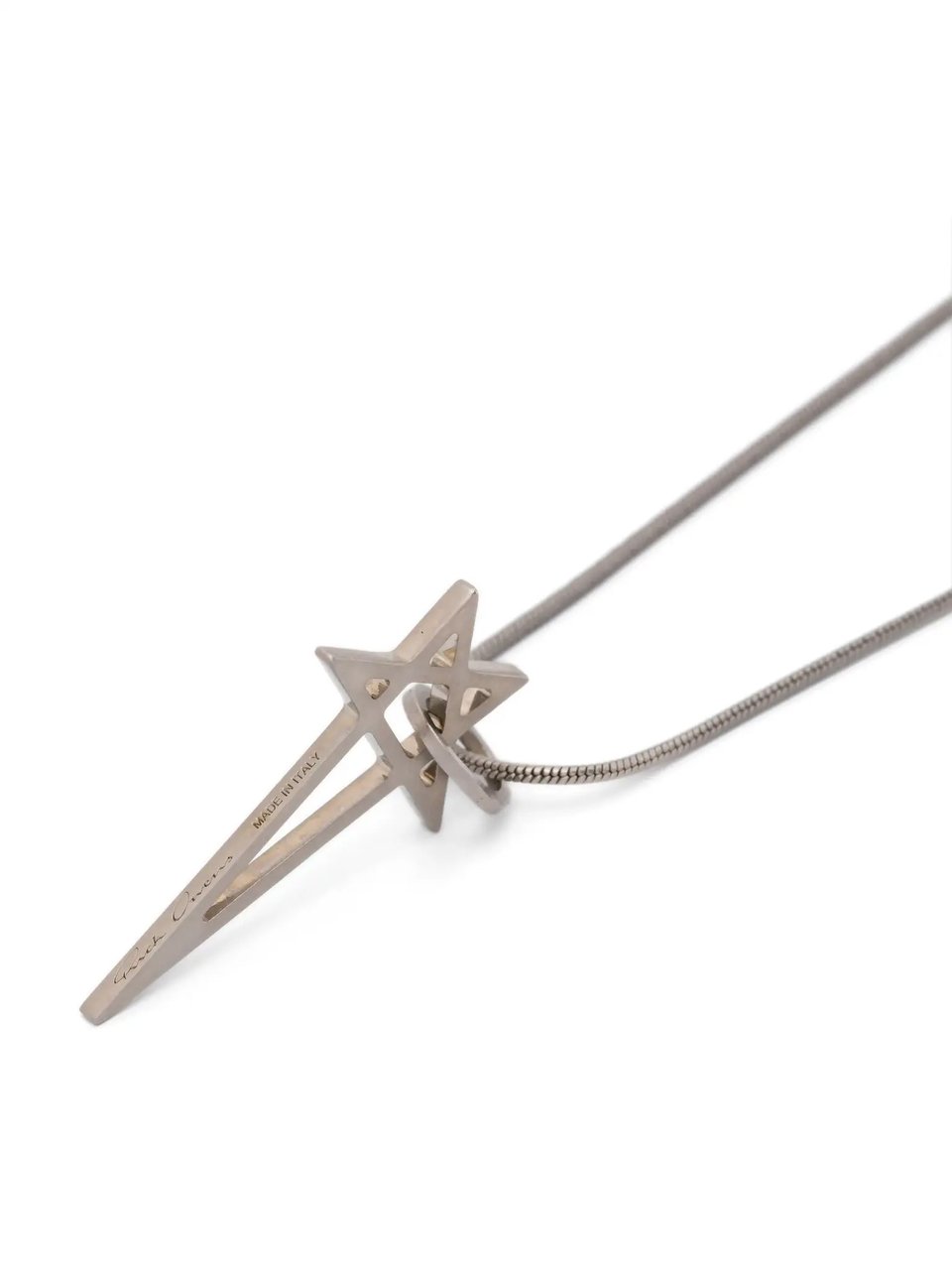 Rick Owens Pentagram Charm Palladio Zilver