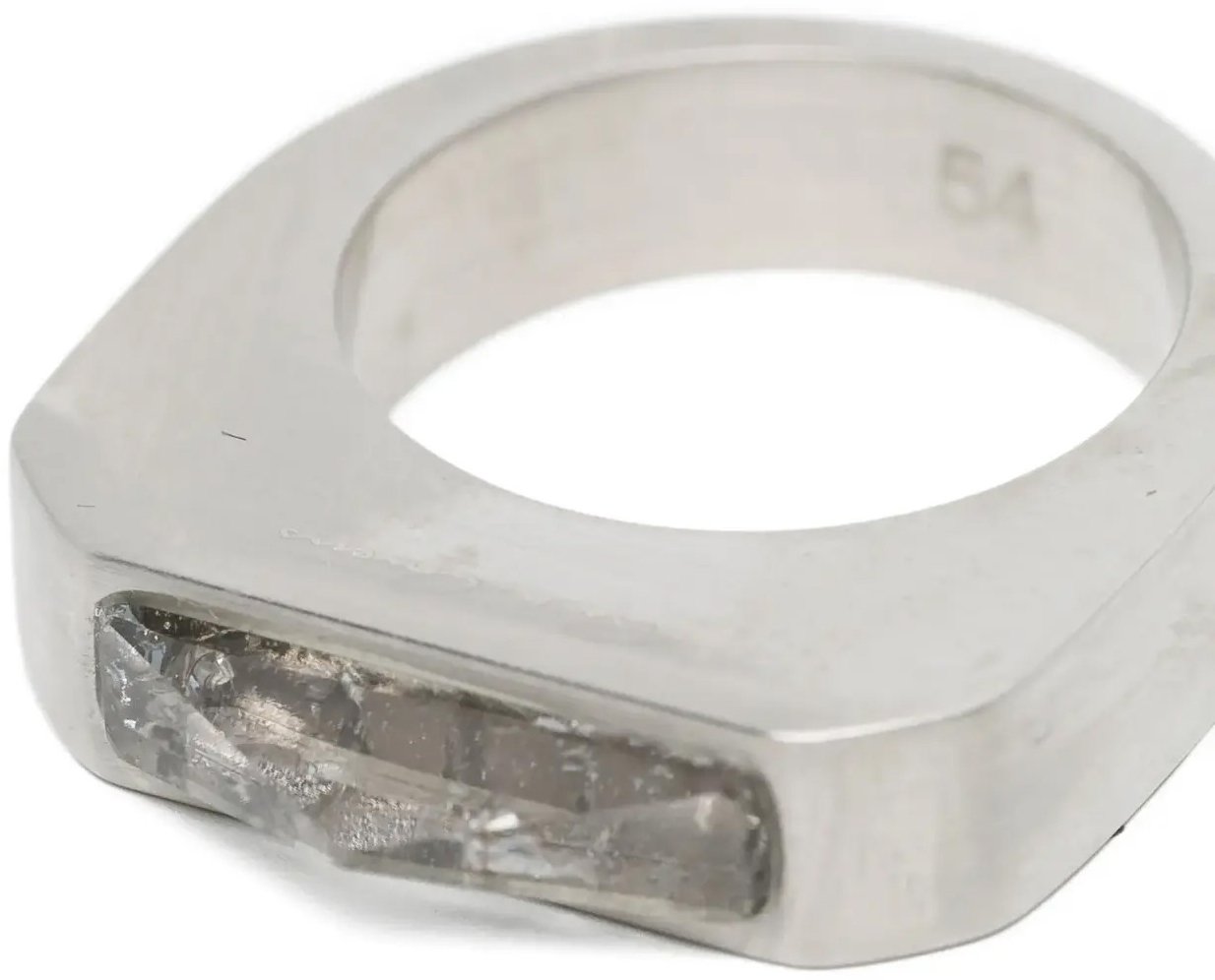 Rick Owens Hollywood Pyramid Ring Palladio Zilver