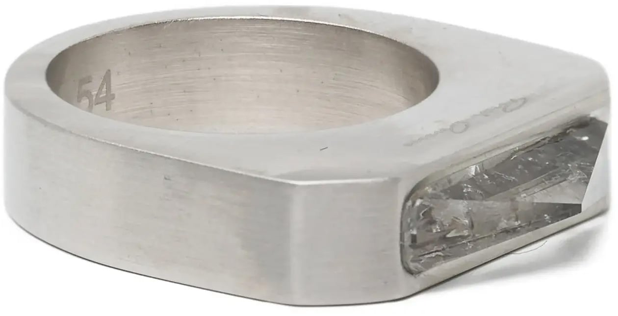 Rick Owens Hollywood Pyramid Ring Palladio Zilver