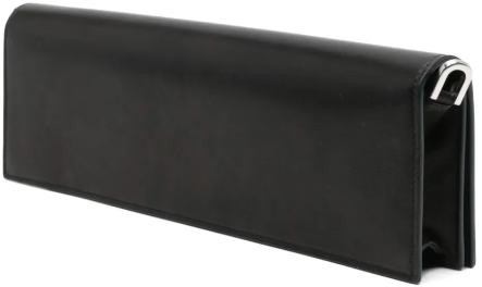 Rick Owens Clutch In Pelle Griffin Baguette Black Zwart