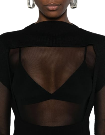 Rick Owens Top In Maglia Tatlin Top Black Zwart