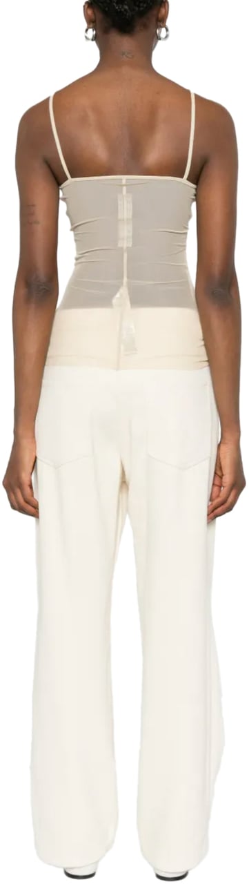 Rick Owens Top Sl Combo Top Sand Beige