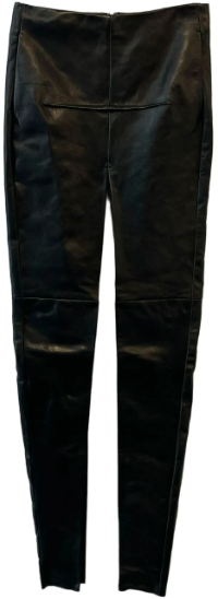 Rick Owens Gonna In Pelle Sliced Skirt Black Zwart