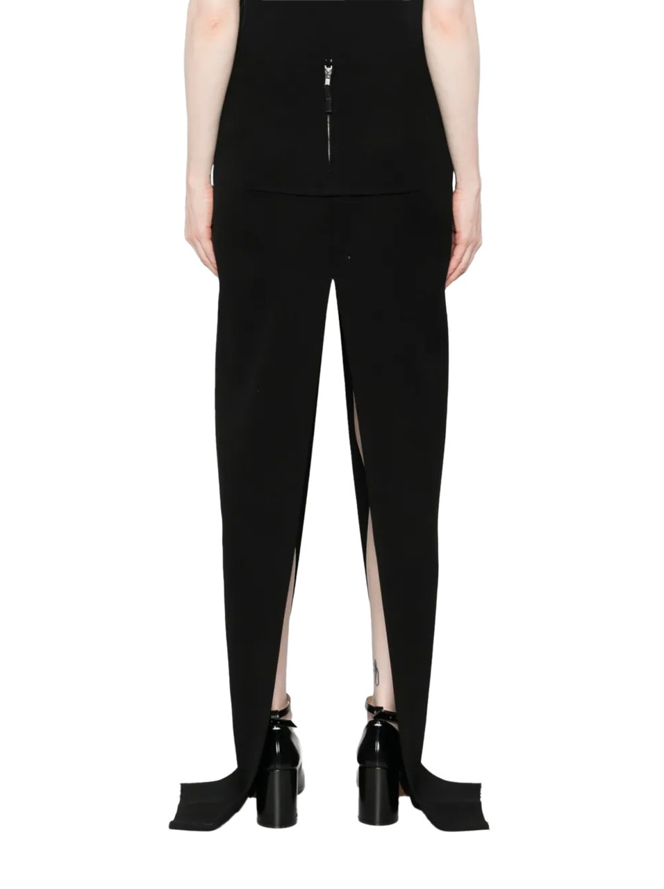 Rick Owens Sliced Skirt Black Zwart