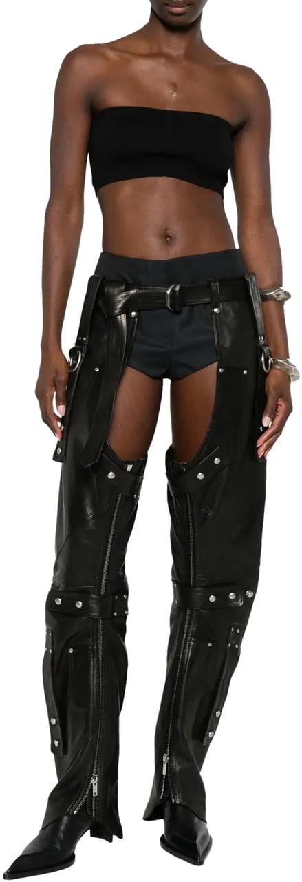 Rick Owens Top In Maglia Easy Bandeau Black Zwart