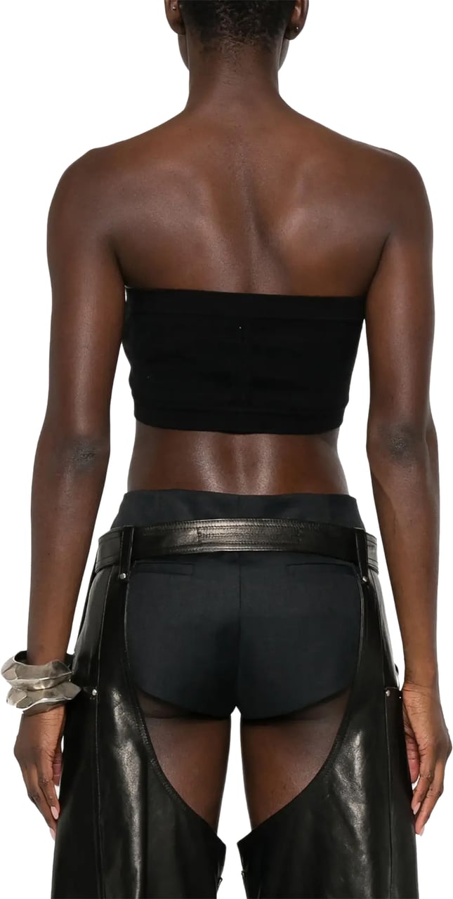 Rick Owens Top In Maglia Easy Bandeau Black Zwart