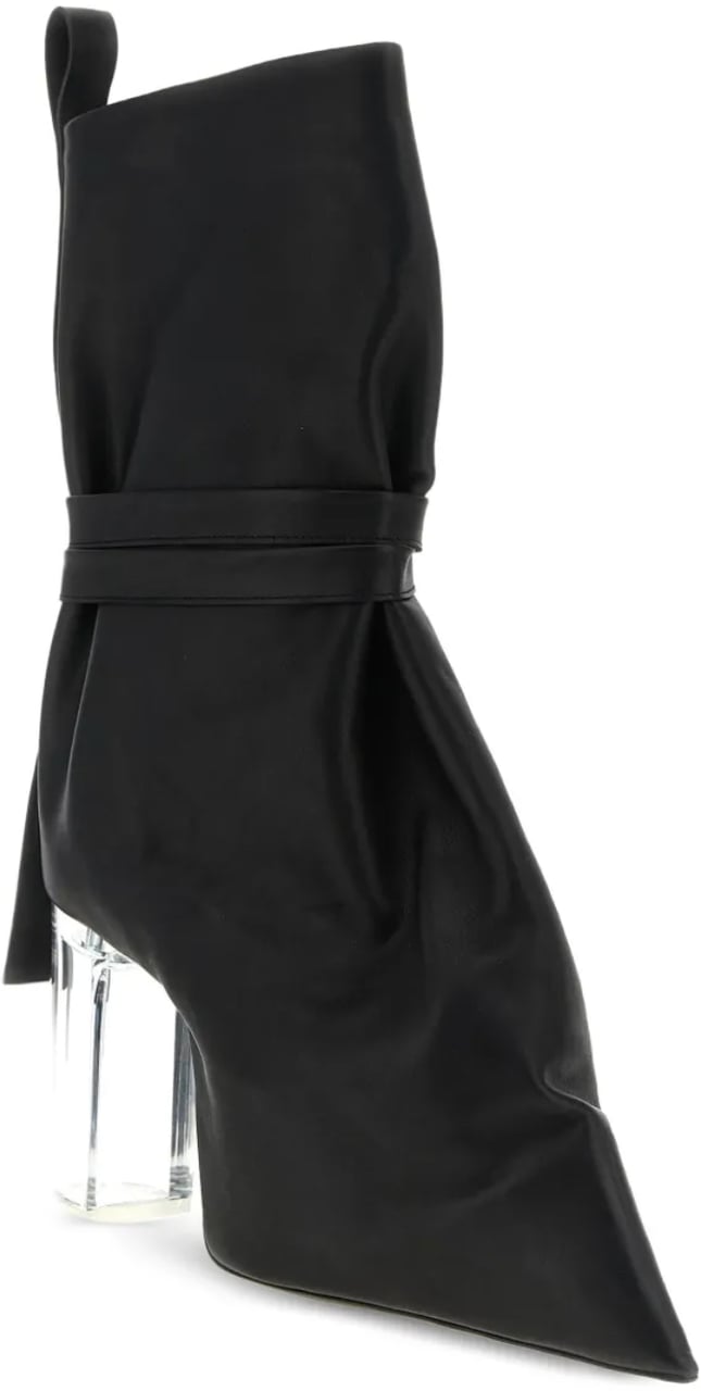 Rick Owens Tied Taco Kiss Black/clear Zwart