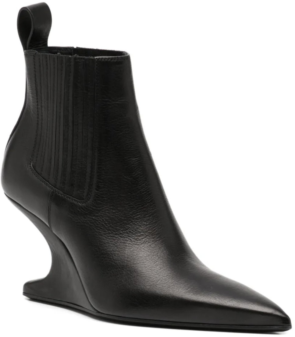 Rick Owens Ankle Sharp Black Zwart