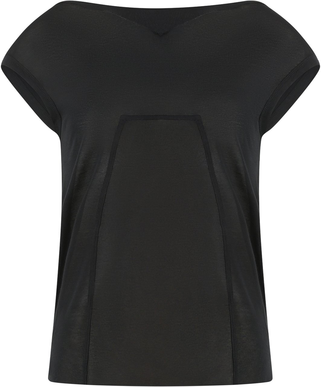 Rick Owens Viscose blend t-shirt Zwart