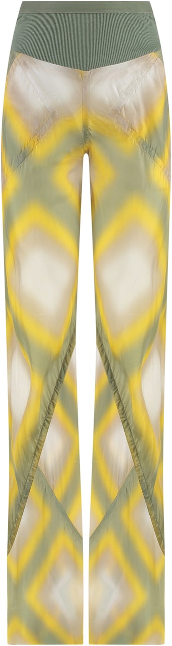 Rick Owens Printed high-rise trousers Zwart