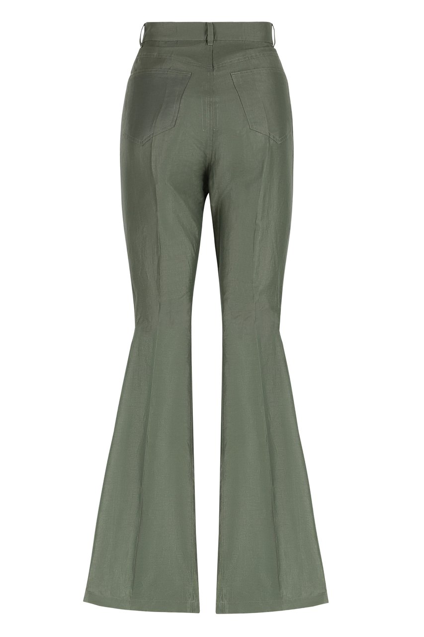 Rick Owens Bolan Linen blend trousers Groen