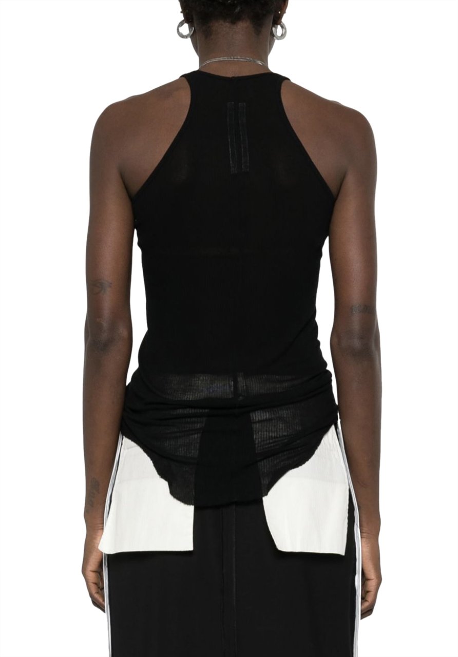 Rick Owens Basic Rib Tank Black Zwart