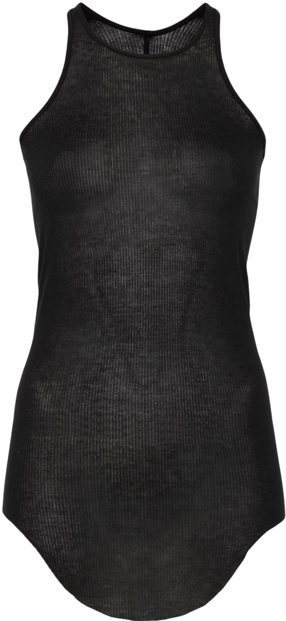 Rick Owens Basic Rib Tank Black Zwart