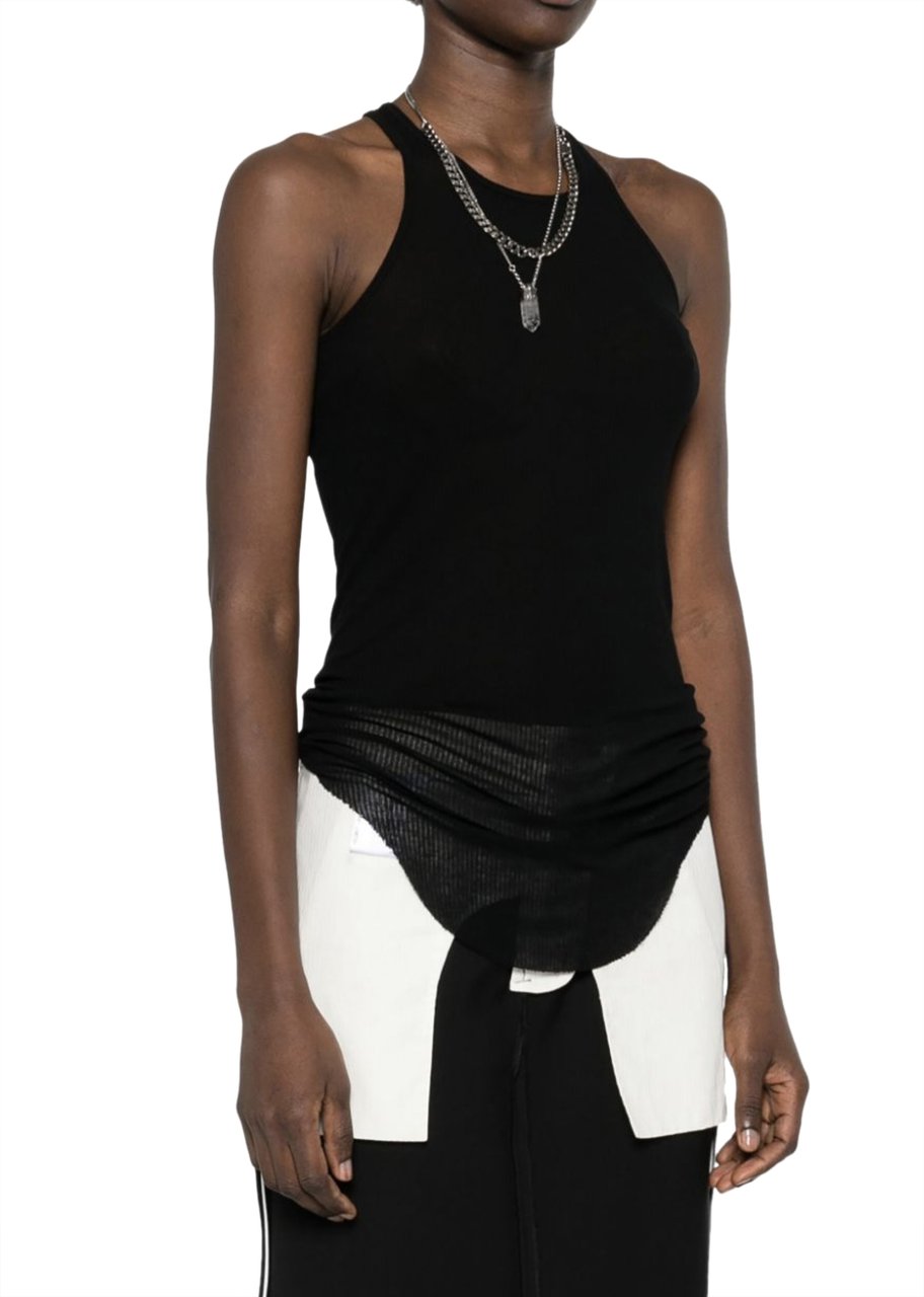 Rick Owens Basic Rib Tank Black Zwart