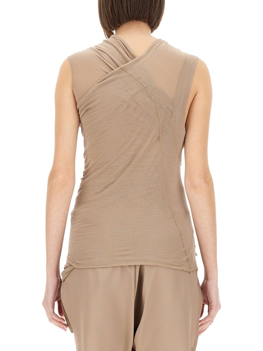 Rick Owens Top With Crossover Neutraal