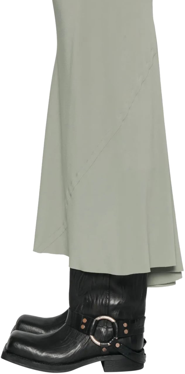 Rick Owens Calf Bias Skirt Celadon Groen