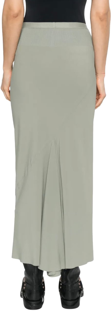 Rick Owens Calf Bias Skirt Celadon Groen