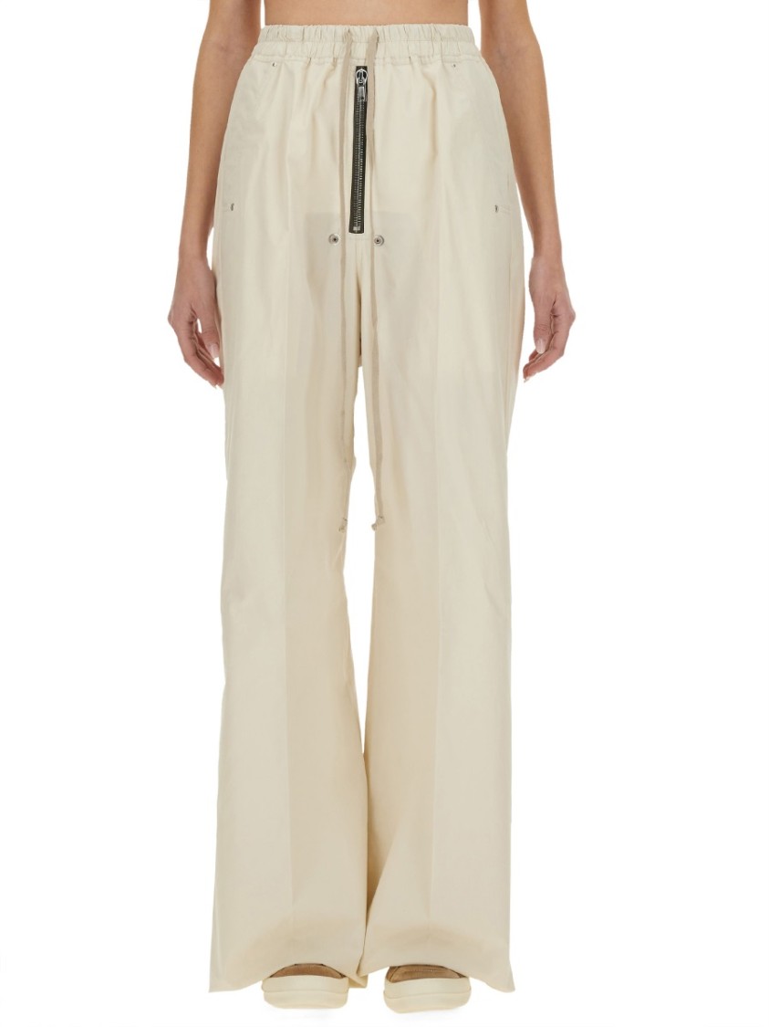 Rick Owens Wide Leg Pants Neutraal