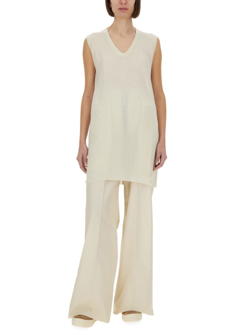 Rick Owens Wide Leg Pants Neutraal